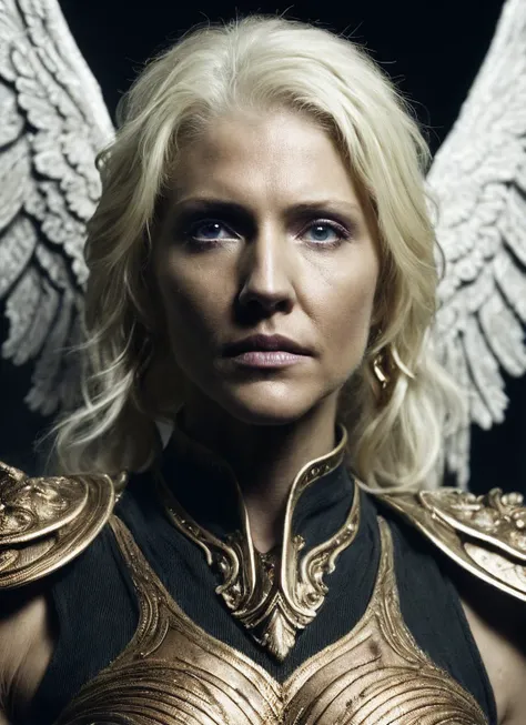 close up RAW photo of winged warrior sks woman, detailed textures, sharp focus, ultra high pixel detail, absurdres, cinematic, intricate, cinematic light, concept art, art station, realistic, movie scene, cinematic, high quality, craig mullins and wayne barlowe style, full colors, incredibly detailed, 4k, 8k, <lora:locon_kristin_v1_from_v1_64_32:1.25>