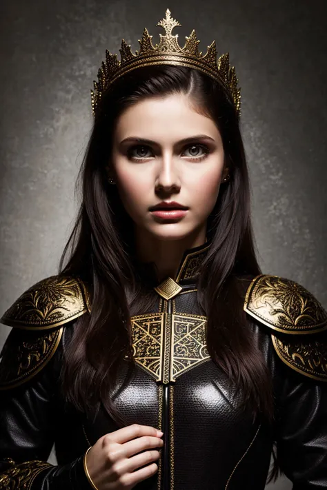 analog style, modelshoot style, portrait of sks woman wearing knight costume, bold, dark colours,<lyco:alexandraDaddario_v10:1.3><lora:epiNoiseoffset_v2Pynoise:1.0>