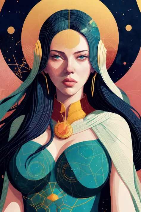 1girl,   [scarlett johansson: Liv Tyler:0.2], abstract shapes 
 (  Victo Ngai), 
<lora:add_detail:1>