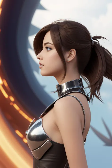 1girl, detailed Digital art, majestic, side view shot of a ("Evil HERO Infernal Prodigy":1.3) , it is very Awe-Inspiring and Dumb, at Abhorrent fauna, Modular flora and lake, Hurricane, split diopter, Ultrarealistic, Lustful, Rollerwave, flat lighting, F/8, Cathode tube, epic fantasy, Plain white background, Best quality, trending on CGSociety