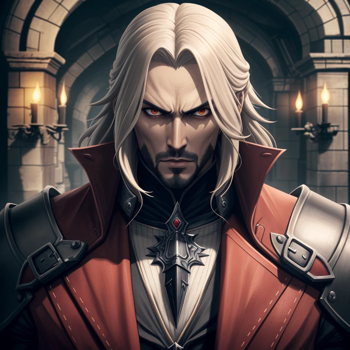 castlevania man, 4k, sharp focus, highest quality, masterpiece, fine details, ornaments