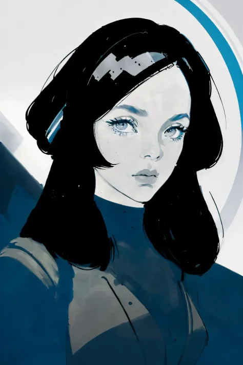 face portrait of 1 woman, solo, long hair, futuristic , coat
inside spaceship , captain bridge, crews
high contrast negative space
(masterpiece, best quality:1.3),
<lora:epiNoiseoffset_v2:1> <lora:Retro SciFi v.5:0.8>