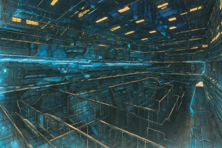 masterpiece, grimdark, retro sci-fi scenery, starscape, (in space, space), dark, ((panoramic,)) (derelict starship ((floating in space))), lifeless space hulk, dead spaceship, sci-fi, uhd, extremely detailed, 8k, intricate details, by Chris Foss, by John Berkey, by Jim Burns, no humans, <lora:Retro SciFi v.5:0.8>