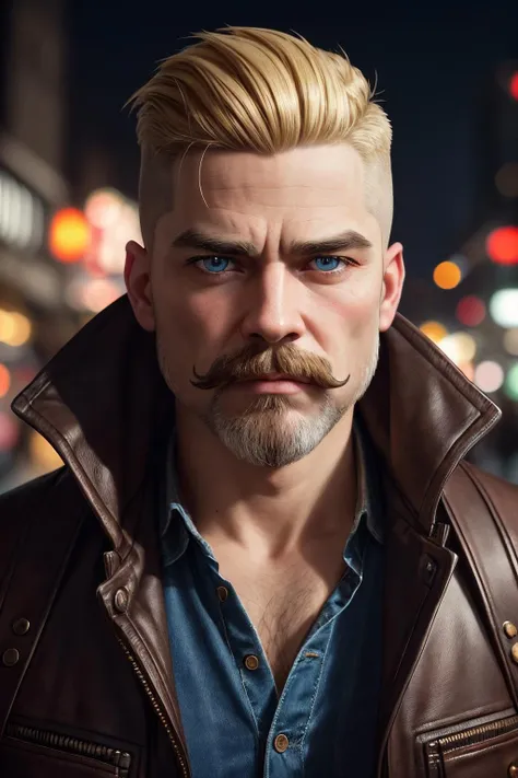 an awarded profesional photography of (1man:1.3) Maya  with Deep blue eyes with  male Straight Disconnected Undercut hair hairstyle and imperial mustache in Lemon Meringue Blonde color, he is Lumberjack   naughty face, rioting in the streets  in World Trade Center ,(epic scene:1.3),ultradetialed character with perfect face,detailed skin,(ultrasharp:1.3),(masterpiece:1.1),best quality,(photorealistic:1.2),ultrarealistic,realistic ultradetailed character,4k perfect quality, <lyco:GoodHands-beta2:1> by by Stephen Shore Cross Lighting camera angle dutch angle and feet out of frame Magnificent,Imperceptible detail,Intricately designed,  (perfect quality face:1.5)  hyper-detailed complex,  insanely detailed, detailed clothes, detailed skin, detailed body, , 1man, realistic lights, realistic shadows, profesional photo