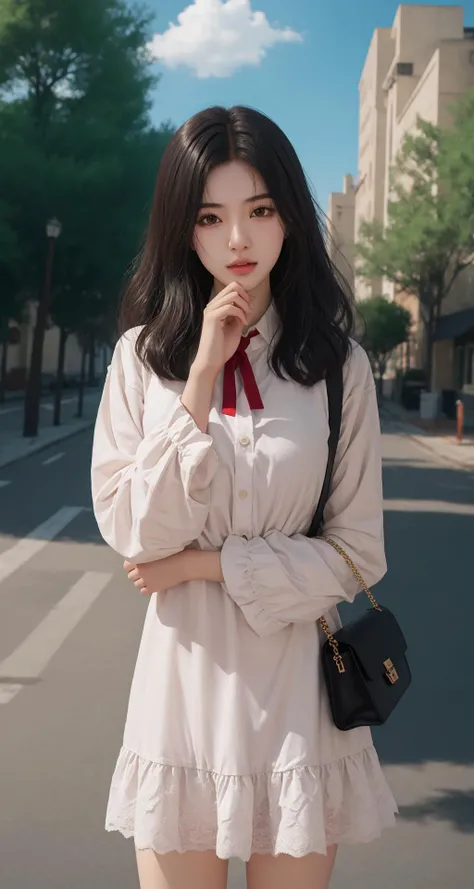 ((((ultra illustrated style:1.0)))),best quality,best animated,masterpiece,ray tracing, global illumination,1girl, solo, looking at viewer, standing, cowboy shot, outdoors,
<lora:arm hold,hand on own chin-000005:1>