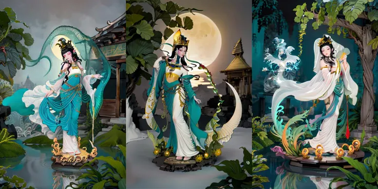 (otherworldly, otherworldly atmosphere, otherworldly appearance), highly insanely detailed, masterpiece, top quality, best quality, highres, 4k, 8k, RAW photo, ((ancient egyptian theme:1.2)), Hong Kong structure, structure, 
(mystical theme), mystical gatmosphere, arcane sanctuaries, otherwordly aura, 
(long_hair, long hair, random colors hair, glowing hair, hair over one eye, long messy hair), 
(eyelashes, eyeliner, eyeshadow, eyelashes, long eyelashes), 
collar, earrings, jewelry, necklace, armlet, 
tentacle, (underwater), nsfw, 
Homestay, Resort, (Guest House:1.1), 
building, structure, swirling energy, 
action pose, 
drunk, 
high-heels, 
reflection, reflective floor, 
shawl, 
abandoned building, shopping mall, overgrown with vegetation, [volumetric fog], cinematic lighting, colorfu, 
belly bottom, erotic lingerie, 
1girl, waves, closed eyes, water, black hair, flower, solo, bird, moon, jewelry, holding, long sleeves, veil, necklace, full body, lotus, long hair, dress, <lora:md-031-å¤ä»£ç¥è¯æé0.6-0.9:0.7>, (fantasy world)