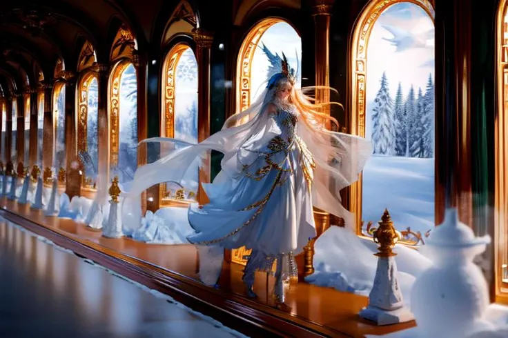 (otherworldly), highly insanely detailed, masterpiece, top quality, best quality, highres, 4k, 8k, RAW photo, (very aesthetic, beautiful and aesthetic), <lora:snowylandscape:1>, (snowylandscape, pure winter:1.2), long shadows, cloudy sky, light rays,
psychedelic, prismatic,
1girl, solo,
Tower13_Gizelle,
a beautiful elvish girl,
dark_skin, tan_skin, tanned skin, dark skin, dark-skinned, black-skinned, bronze skin,
(pastel orange hair,dark green hair ),
(Metro,carriage,subway,subway interior,window:1.2), (fantasy world)âââ