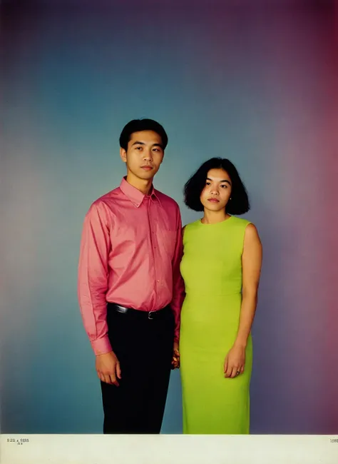 the most beautiful couple in latent space, color 35mm portrait