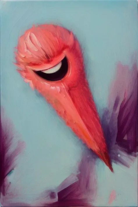 <lora:envybetterhandsLocon_alpha3:1>, <lora:BrandiMilne:.7>, brandimilne, painting of a strange thing