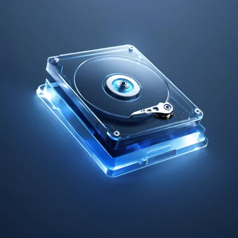 ((best quality, masterpiece)),newsafeiconv2, black safeicon, blender, octane render, C4D, icon, isometric, (hard disk:1.2),transparent glass texture, blue, frosted glass, transparent technology sense, studio_light, Exquisite details, stunning details, flowing blue light, (black background:1.2), simple background,high contrast <lora:xl_more_art-full_v1:0.6> <lora:NewsafeiconV3.1-000012:1>