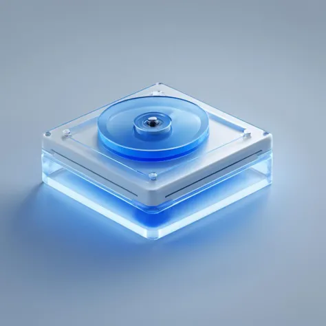 ((best quality, masterpiece)),newsafeiconv2, white_safeicon, blender, octane render, C4D, icon, isometric, (hard disk:1.2),transparent glass texture, blue, frosted glass, transparent technology sense, studio_light, Exquisite details, stunning details, flowing blue light,  (white background:1.2), simple background,high contrast <lora:xl_more_art-full_v1:0.6> <lora:NewsafeiconV3.1:1>