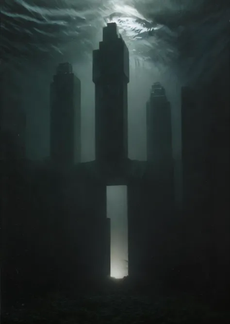 underwater brutalist city, real, photo, monumental scale, ocean depths, epic lighting, monumental concrete structures, eerie, (((underwater))) <lora:epiCRealismHelper:1> <lora:InstantPhotoX3:1>