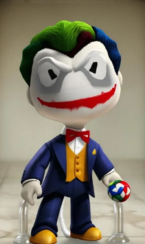 sackb2023, toy, 8k, uhd, trending on arstation, joker