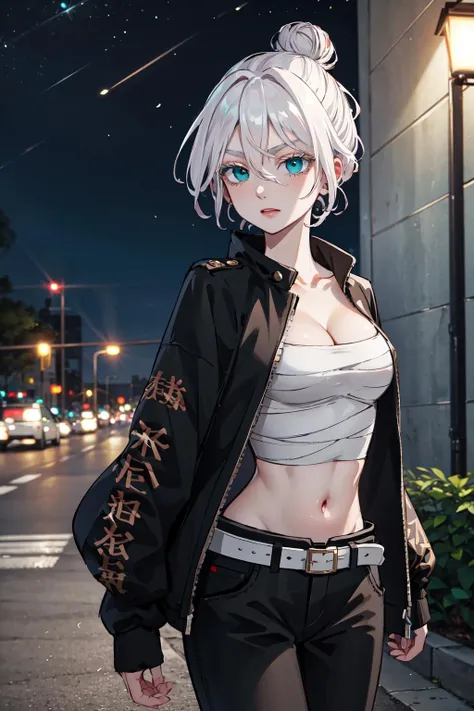 (masterpiece), (best quality), (High quality), BREAK, expressive eyes, BREAK, perfect face, 1girl, (grey cat ears), (medium hair, grey hair), ((pixie cut)), BREAK, (big eyes, perfect eyes, blue eyes, thick eyelashes), thin eyebrow, BREAK, ((smile)), BREAK, (short height), BREAK, slim bulid, BREAK, (medium breasts), (clevage), BREAK, view from front, BREAK, ( white hoodie, hood off), BREAK, (black shorts), BREAK, (loafers), (black over-the-knee socks)), BREAK, (expressive dancing), (full body), (city scape, night, moon, moonlight), more_details:-1, more_details:0, more_details:0.5, more_details:1, more_details:1.5,