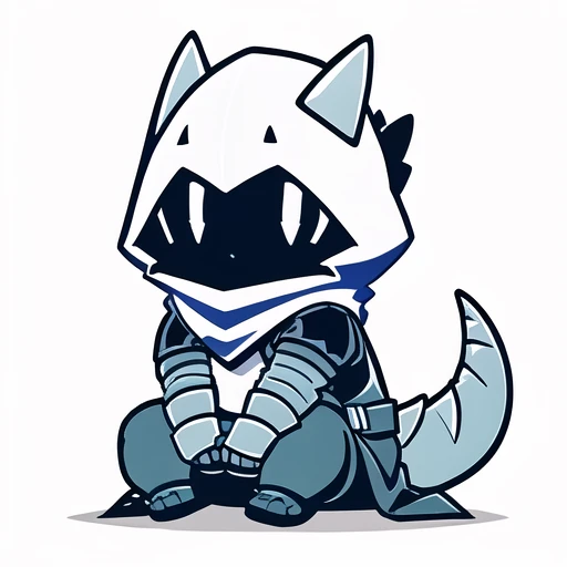 official art,detailed,looking at viewer,sitting,cute,OmenValorant,NJfurry,simple background