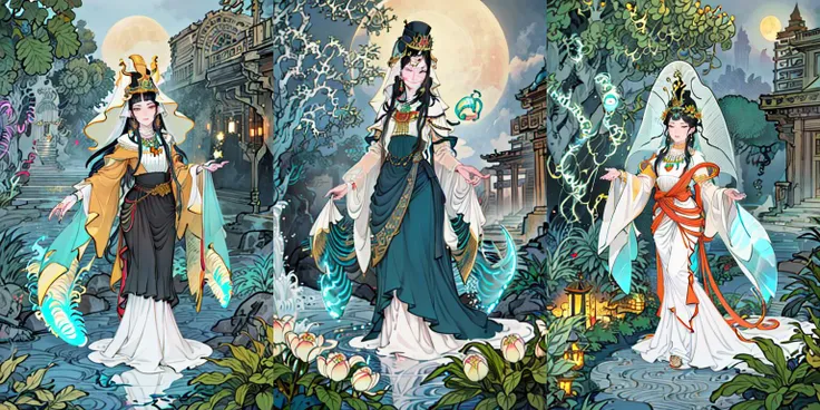 (otherworldly, otherworldly atmosphere, otherworldly appearance), highly insanely detailed, masterpiece, top quality, best quality, highres, 4k, 8k, RAW photo, ((ancient egyptian theme:1.2)), Hong Kong structure, structure, 
(mystical theme), mystical gatmosphere, arcane sanctuaries, otherwordly aura, 
(long_hair, long hair, random colors hair, glowing hair, hair over one eye, long messy hair), 
(eyelashes, eyeliner, eyeshadow, eyelashes, long eyelashes), 
collar, earrings, jewelry, necklace, armlet, 
tentacle, (underwater), nsfw, 
Homestay, Resort, (Guest House:1.1), 
building, structure, swirling energy, 
action pose, 
drunk, 
high-heels, 
reflection, reflective floor, 
shawl, 
abandoned building, shopping mall, overgrown with vegetation, [volumetric fog], cinematic lighting, colorfu, 
belly bottom, erotic lingerie, 
1girl, waves, closed eyes, water, black hair, flower, solo, bird, moon, jewelry, holding, long sleeves, veil, necklace, full body, lotus, long hair, dress, <lora:md-031-å¤ä»£ç¥è¯æé0.6-0.9:0.7>, (fantasy world)