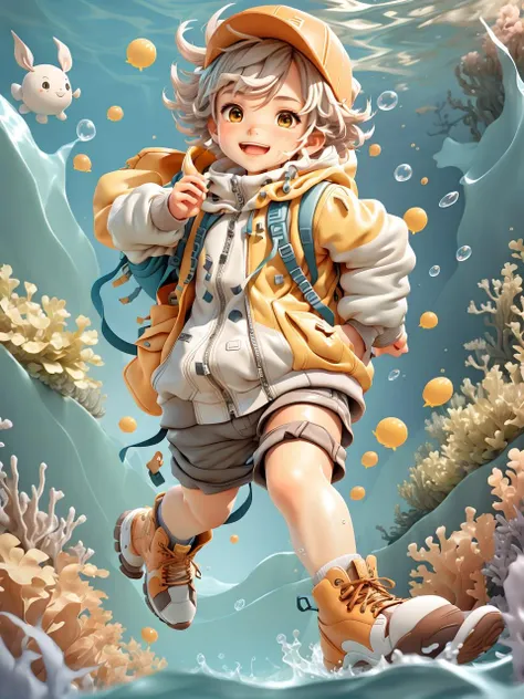 Jacket,shirt,a boy,solo,male focus,backpack,(swimming in the sea action:1.3),spitting bubbles in the mouth,gray hair,brown eyes,shorts,blinking and smiling,looking at the audience.,Bag,boots,rich ocean background,brown shoes,(yellow helmet:1),hat,complex background,separate mouth.,Open clothes,children,shoes,long sleeves,open jacket,socks,3D,trendy games,Bubble Mart style,no contour,clay,(OC rendering,: 1.3) (c4d:1.2),(masterpiece:1.5),(best quality:1.4),<lora:-1å2-å
æ³½è°æ´Gloss_Tweaker_V2:0.8>,<lora:blindbox_v1_mix:0.4>,<lora:饱ååº¦è°æ´Narcissists Saturation_v1:0.6>,