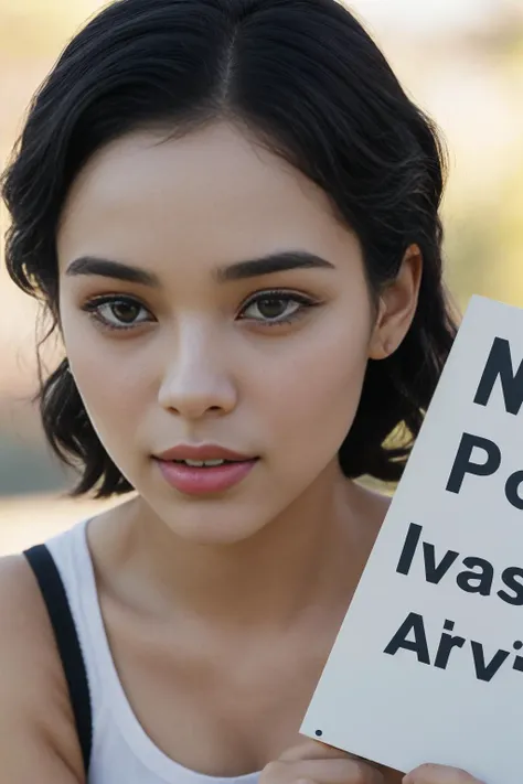 a highly realistic photo of rach3lz3gl3r, stunning and brave, holding a picket sign, activist, activism, fighting the patriarchy, fighting misogyny, woman good, man bad, mouth open, woke, talking into a microphone saying some left wing talk, something like brie larson but younger and better looking, saying that she does not like Snow White and does not like Prince Charming, She would rather be a strong independant woman who can kiss herself, wake herself up, ultra realistic, highly detailed, jyper realistic, sharp, photo by Annie Leibovitz, film, studio lighting, detailed skin, ultra realistic, bokeh, sharp features
