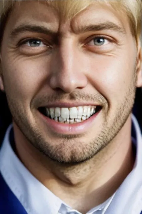 portrait of Donald Trump, meme, parody, teeth, ultra detailed, beautiful, aesthetic, perfect lighting, <lora:emotions:0.7>