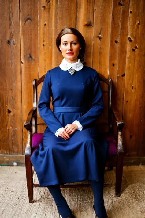 <lora:Realisticgirldoll:1>, realistic photo of a realistic woman doll, life sized doll, stiff, sitting