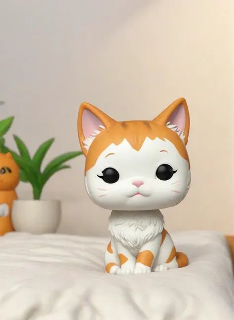 <lora:PE_FunkoPopStyle:1> PEPopFigure, funko pop, figure,
very cute cat, bed room, on bed, sunshine,
masterpiece, high resolution, octance 4k, high detail,