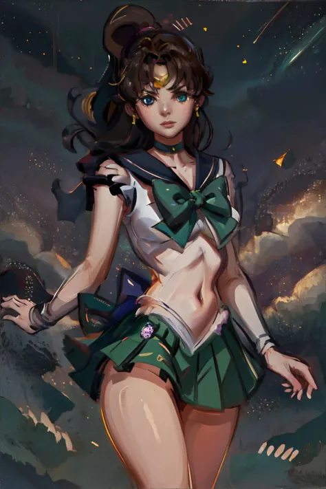 <lora:alphastyle-isabelia:0.8>, <lora:sailormoonpack:0.6>, sailor_jupiter, night sky background || <lora:alphastyle-isabelia:0.2>, masterpiece, 8k, high resolution, shallow depth of field, sharp focus