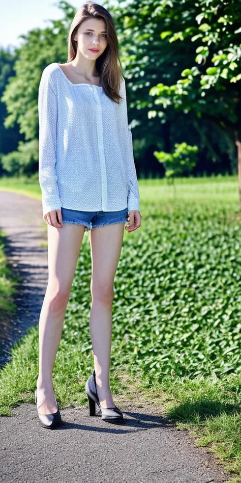 a photo of a ukrainian woman named milaazul ,wearing clothes,wearing jeans,wearing shoes,<lora:LCM_LoRA_Weights_SD15å éå¨:0.7>, <lyco:mila azul_V1:0.9>,looking at viewer and facing viewer, best quality and best aesthetic and (photorealistic:1.4) and (Realistic:1.4) and Detailed Skin Textures and detailed skin pores and high skin detail,Fujifilm XT3,film still,film grain,cinematic,<lyco:film grainV2:0.6> (full body:1.4),legs,thighs visible,outdoor and public spaces(background:1)