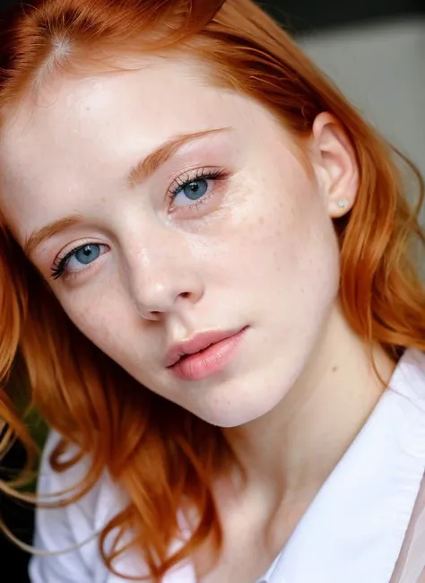 8k uhd, paparazzi photo of [schooluniform|upskirt|see through underwear] party with a woman, age 24, ginger, anorexia, sharp focus, detailed skin, extreme realistic skin detail, detailed face, skin pores, skin imperfections, film grain, dynamic lighting, intricate