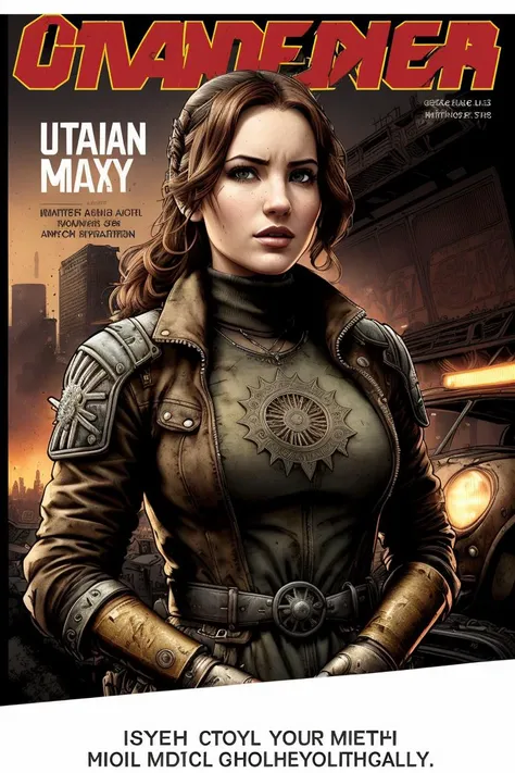 photo of captivating (iv4n4b4quero-120:1.05), a woman as a (urban warrior:1.1), Indie game art, (Infographics photo, vintage-style photography, professional photoshoot, (medium shot), (waist up), retro fashion photo, Direct gaze towards the camera, aloof expression, dynamic stance, ((urban warrior outfit:1.2)), with trendy hairstyle, ((crowded city slums)), balance, juxtaposition, (((exquisitely detailed infographic))), ((page scan:1.2)), (((magazine cover:1.2))), (((information text:1.2))), (detailed infographics:1.1), atmospheric lighting, cinematic composition, concept art, digital illustration, elaborate, artwork by Bastien Lecouffe-Deharme and Greg Rutkowski and Carne Griffiths, ambient lighting, 4K resolution, meticulously detailed, cell shading, ((rotoscoping)), ((flawless eyes)), (intricate pupils), (((acknowledgments))), (((comic installment))), (((character infographic))), (Mad Max style:1.2)), (Vector Art, Borderlands style, Arcane style, Cartoon style), Line art, Disctinct features, Hand drawn, Technical illustration, Graphic design, Vector graphics, High contrast, Precision artwork, Linear compositions, Scalable artwork, Digital art, cinematic sensual, Sharp focus, humorous illustration, big depth of field, Masterpiece, trending on artstation, Vivid colors, trending on ArtStation, trending on CGSociety, Intricate, Low Detail, dramatic