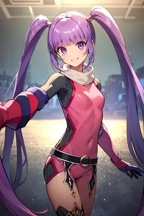 ((Daytime, sunlight)),Sophie_TalesOf, solo, twintails,flat chest,(pink clothes,pink zentai),(cameltoe:1.3),light dmile,blush,upper body, cinematic composition, dynamic pose,masterpiece,Noise Reduction,perfect anatomy,high resolution, ultra-detailed,game cg,dutch angle ,beautiful detailed eyes,visualart,five fingers, perfect hands, perfect lighting,