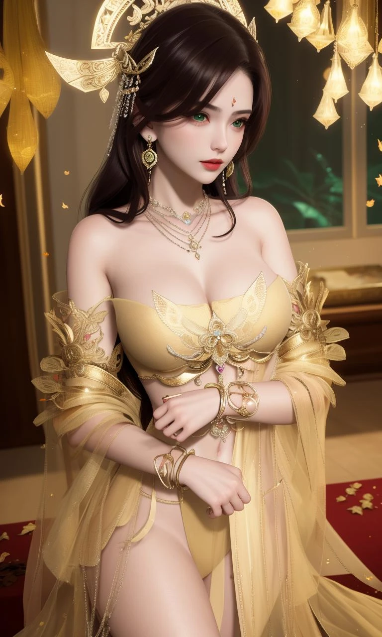 (,1girl, pov,best quality,masterpiece, ) , (()) <lora:DA_GuFengJiaRen_LingA:0.6>
ultra realistic 8k cg, flawless, clean, masterpiece, professional artwork, famous artwork, cinematic lighting, cinematic bloom, perfect face, beautiful face, fantasy, dreamlike, unreal, science fiction, luxury, jewelry, diamond, gold, pearl, gem, sapphire, ruby, emerald, intricate detail, delicate pattern, charming, alluring, seductive, erotic, enchanting, hair ornament, necklace, earrings, bracelet, armlet,halo,autumn leaves,