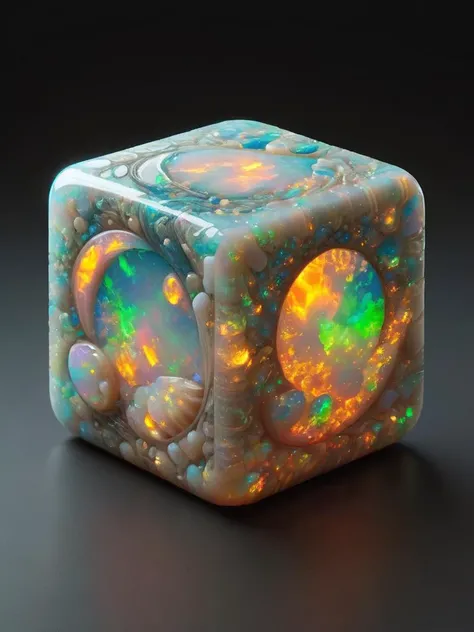 <lora:ral-opal:1> ral-opal, concept art, Neat Cube, Moon in the night, Accent lighting