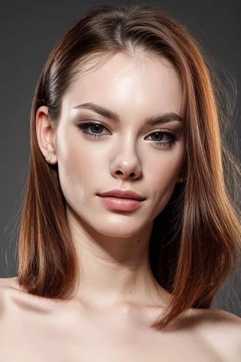 (CR-LizOcean-Supremo:0.9), full color portrait of woman, (oiled shiny skin:1.0), (face closeup:1), (slick undercut hair:1.1),
masterpiece, best quality, sharp focus, 8k highres, ultra-detailed, rim light, (grey background:1.0),