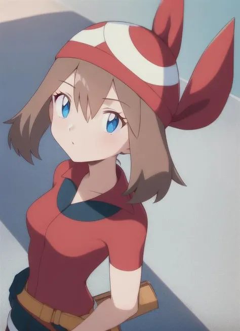 1girl, may_anime, red bandana <lora:may_anime:0.8>
