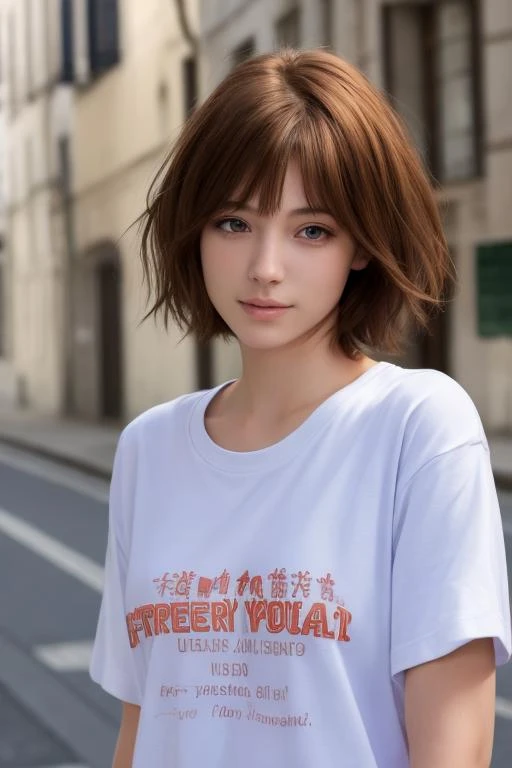 1girl, photorealistic, upper body, shirt, street, blurry, short hair,
Negative prompt: thick eyebrows,bag,lipstick,head out of frame,black and white,bad anatomy, badhand,weird ,cropped,Round face,worst quality,extra digit,fewer digits,bad light,long body ,muscular, fat,long neck,paint frame,big head,big face,fracture， sack grid,static, noise，skinny，blurry face,extra limbs,big bulge in crotch,male underwear,fat ass,long waist,thick thighs, nail polish, fingernails,
easynegative,ng_deepnegative_v1_75t, badhandv4,
Steps: 17, Sampler: DDIM, CFG scale: 6, Seed: 2673110511, Size: 512x768, Model: 少女v30, Clip skip: 2, Version: v1.3.2