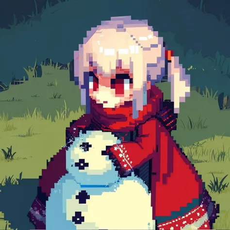 (masterpiece), (best quality),
<lora:snow_man:0.9>, 1girls, snowman, pixel art