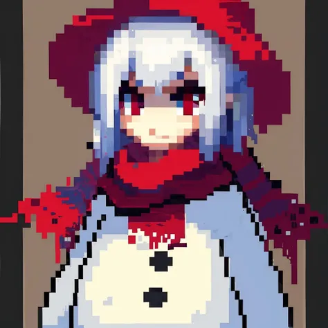 (masterpiece), (best quality),
<lora:snow_man:0.9>, 1girls, snowman, pixel art