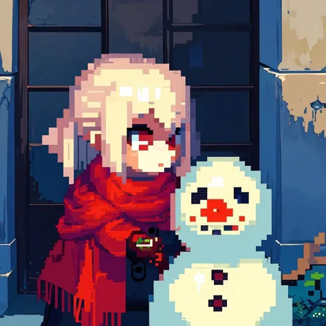(masterpiece), (best quality),
<lora:snow_man:0.8>, 1girls, snowman, pixel art
