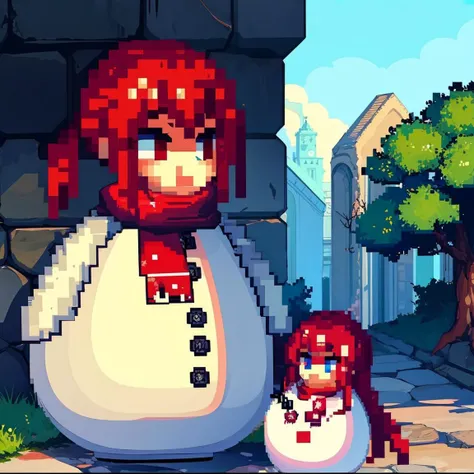 (masterpiece), (best quality),
<lora:snow_man:1>, 1girls, snowman, pixel art