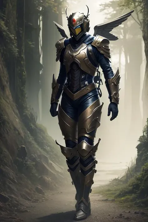 (masterpiece, best quality, hi res), best quality, vibrant colors, augmented lighting, realistic, perfect lighting, natural lighting, full body shot,
[Masterpiece:1.2, Award Winning:1.2, High Resolution, Vibrant Colors, High Contrast, Natural Lighting, Realistic, Cartoon, Animated].
[Fantasy, Mythical, Black, Female] Exoskeleton standing in [Huge, Fantasy, Mythical] Landscape.
<hypernet:SXZBloom:0.5>