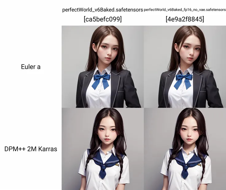 (masterpiece, best quality:1.3), upper body, solo, a cute girl, school uniform, simple grey background