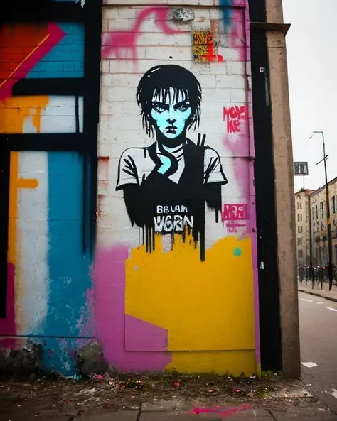 best quality,masterpiece,highly detailed,ultra-detailed,  english text, politics, angry, revolution  Berlin Wall
cityscape, brick wall, cyberpunk, 
<lora:neg4all_bdsqlsz_V3.5:-1>  
 <lora:StreetArt_last:1> Street Art  <lora:Spray paint_last:1>Spray paint, cinematic still . emotional, harmonious, vignette, highly detailed, high budget, bokeh, cinemascope, moody, epic, gorgeous, film grain, grainy