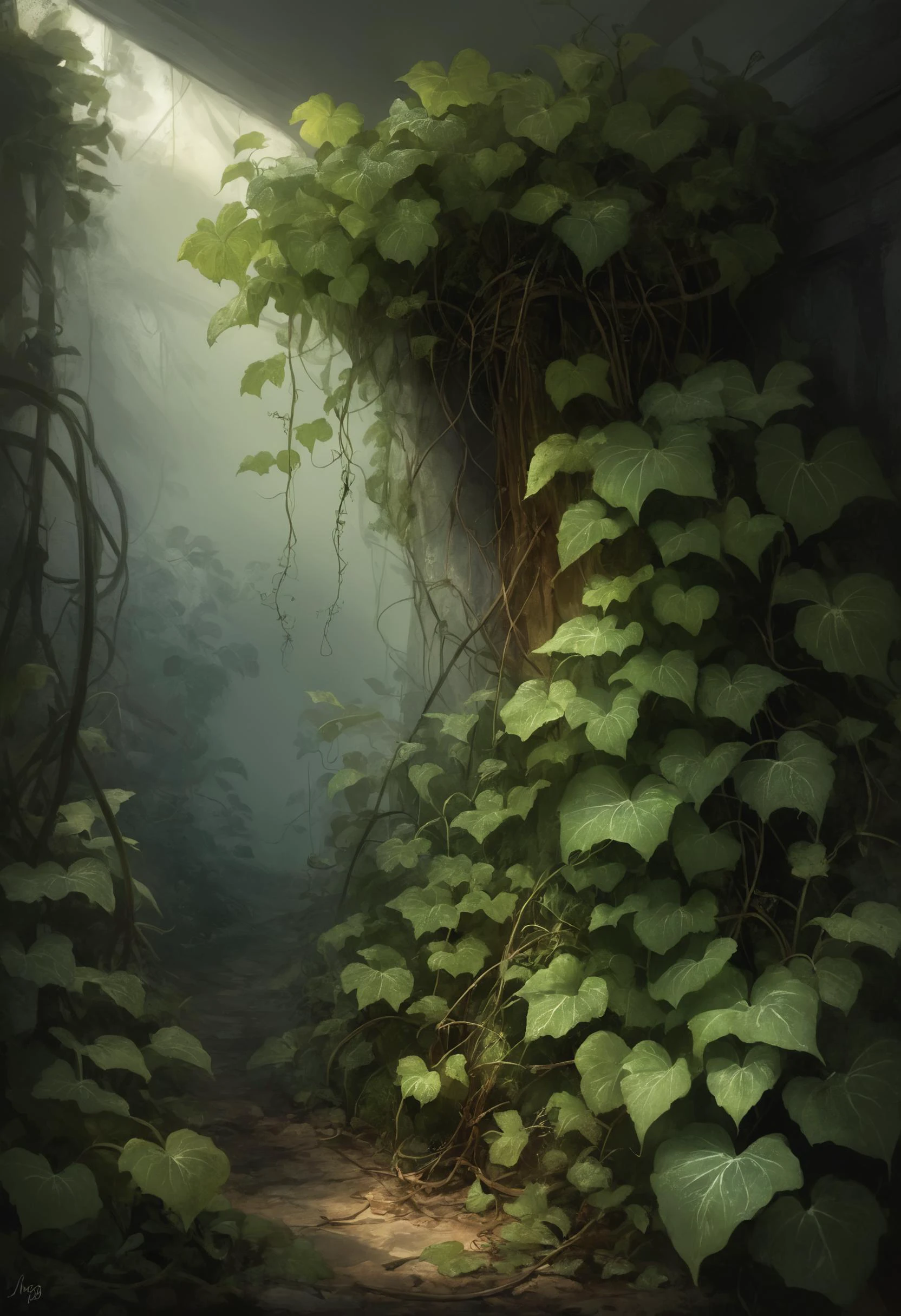 <lora:Mythical_Beasts:0.8> fmb Invasive vines with paralyzing toxins, <lora:detailed_notrigger:0.8>, Chiaroscuro, <lora:EldritchDigitalArt1.0:0.8> digital painting, <lora:EnvyFeverDreamXL01a:0.7>