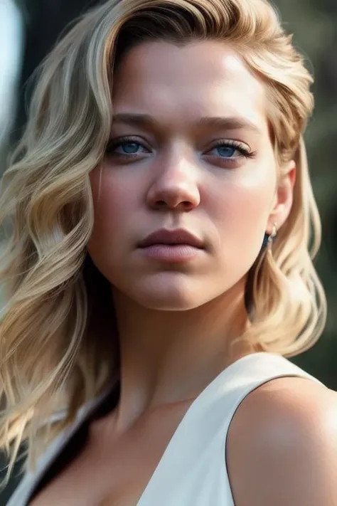 a professional portrait photo of (leaseydoux_ti_v3-4100:1),blonde hair, modelshoot style,perfect eyes, (extremely detailed CG unity 8k wallpaper), photo of the most beautiful artwork in the world, professional majestic oil painting by Ed Blinkey, Atey Ghailan, Studio Ghibli, by Jeremy Mann, Greg Manchess, Antonio Moro, trending on ArtStation, trending on CGSociety, Intricate, High Detail, Sharp focus, dramatic, photorealistic painting art by midjourney and greg rutkowski,
