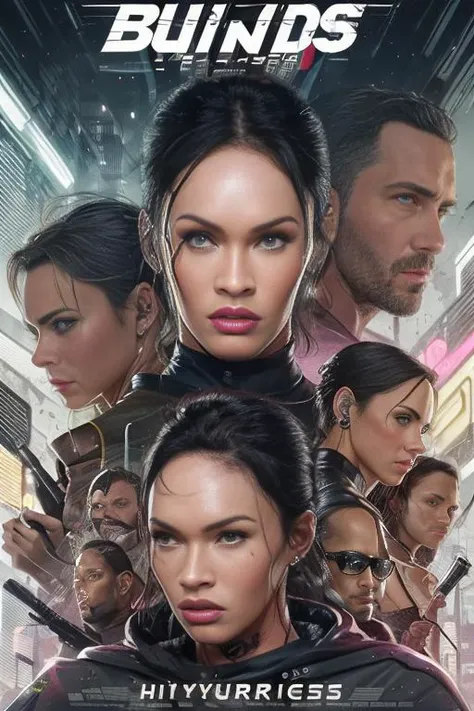 portrait, photo, highly detailed, Megan Fox, cute, blade runner, cyberpunk, <lyco:MeganfoxRemasteredDogu:1.0>