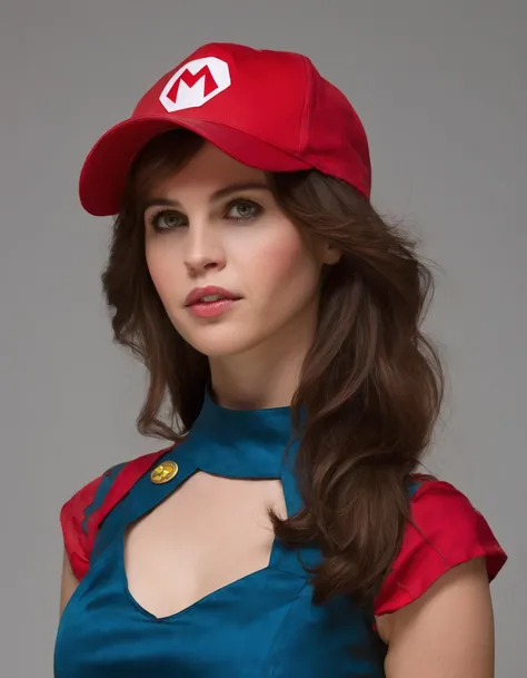 Portrait of (ohwx woman) <lora:felicity_lora_sdxl_v1-000007:1> as super Mario, red hat, fantasy, highly detailed, digital painting, artstation, concept art, sharp focus, illustration, art by Tony Sart and artgerm and randy vargas