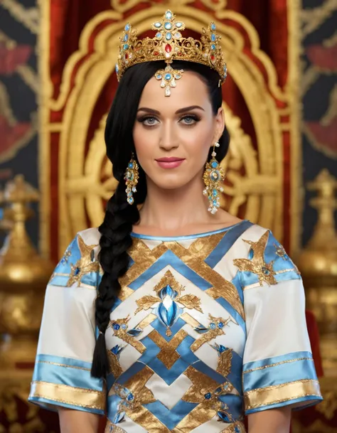 cinematic photo highly detailed portrait of  (((ohwx woman))) as an elegant goddess, ornate crown, beautiful symmetrical face, digital painting, artstation, concept art, smooth, clear focus, illustration, greg rutkowski, artgerm, global lighting, detailed and fantasy <lora:perry_lora_sdxl_v1-000008:1> . 35mm photograph, film, bokeh, professional, 4k, highly detailed