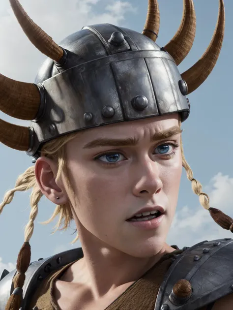 masterpiece, best quality, 8K, sharp focus, Tuffnut wearing armor, <lora:HTTYDRS:1>