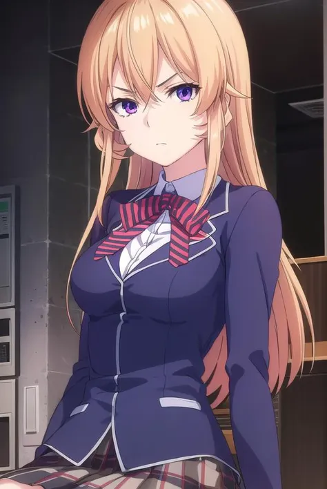 erinanakiri, <lora:erina nakiri s1-lora-nochekaiser:1>,
erina nakiri, long hair, orange hair, (purple eyes:1.1), hair between eyes, frown, angry,
BREAK skirt, thighhighs, bow, school uniform, jacket, pleated skirt, shoes, black thighhighs, zettai ryouiki, plaid, plaid skirt, blazer,
BREAK indoors, kitchen,
BREAK looking at viewer, (cowboy shot:1.5),
BREAK <lyco:GoodHands-beta2:1>, (masterpiece:1.2), best quality, high resolution, unity 8k wallpaper, (illustration:0.8), (beautiful detailed eyes:1.6), extremely detailed face, perfect lighting, extremely detailed CG, (perfect hands, perfect anatomy),