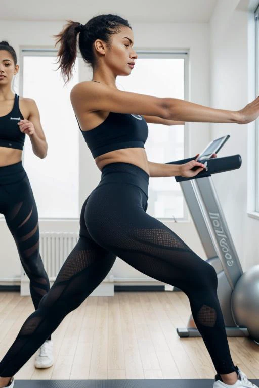 <lora:fishnet_tights-10:1>,woman 24yo,tights,at the gym,doing exercise,beautiful woman,high quality,women in the background,